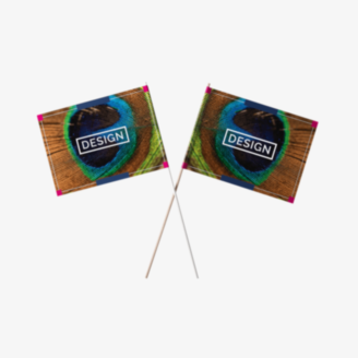 Banderas con palo 